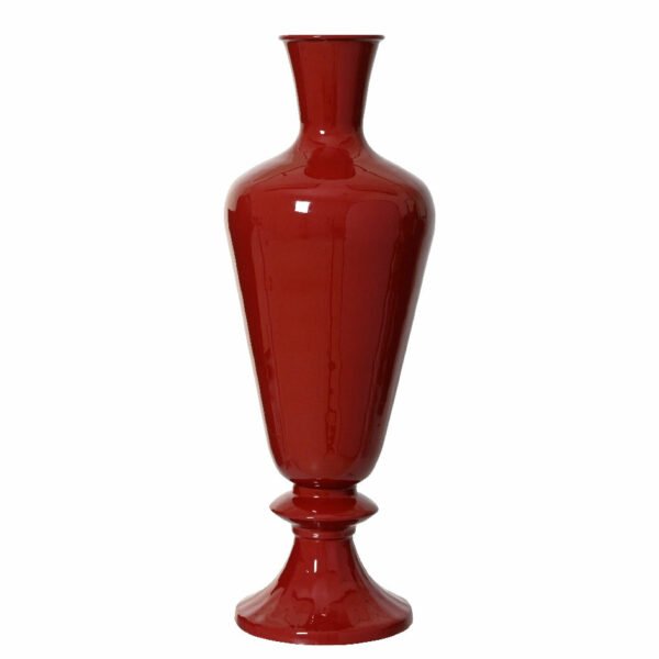 Beauty Home Μεταλλικό Βάζο Μπορντώ 30 x 77cm