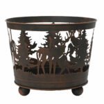 Beauty Home Μεταλλικό χριστουγεννιάτικο Καλάθι 39 x 39 x 32 cm