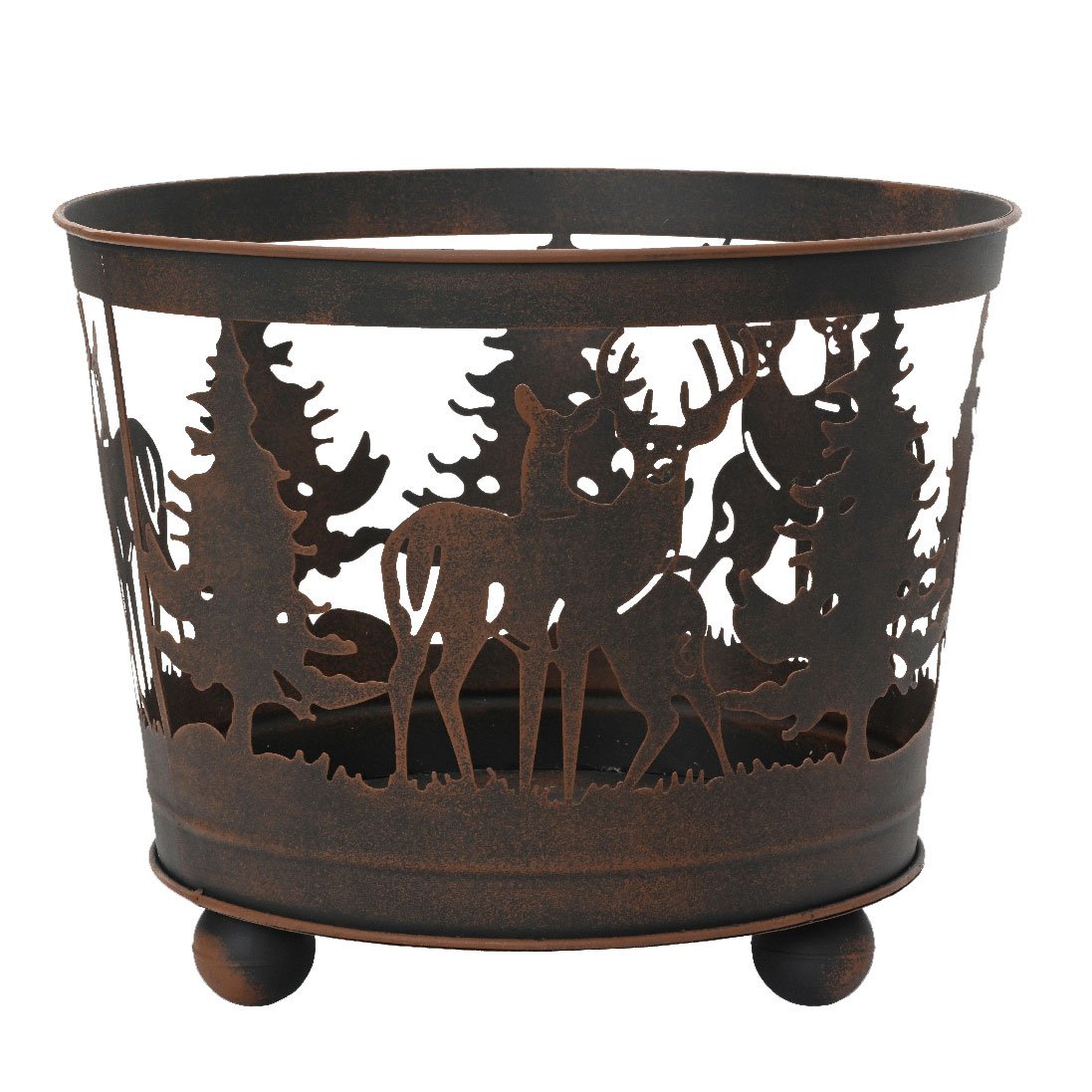 2ca4a5a9-3230-4def-b4e6-87842d9d054a Beauty Home Μεταλλικό χριστουγεννιάτικο Καλάθι 39 x 39 x 32 cm - Image 1