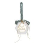 Beauty Home ΚΡΕΜΑΣΤΟ ΠΟΛΥΓΩΝΟ ΚΕΡΑΜΙΚΟ ΜΕ PLEXI MERRY CHRISTMAS ΓΑΛΑΖΟΠΡΑΣΙΝΟ