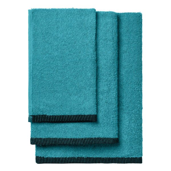 Beauty Home Σετ πετσέτες Art 3456 Σετ 3τμχ Πετρόλ