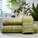 Beauty Home Σετ πετσέτες Art 3466 Σετ 3τμχ Πράσινο