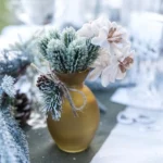 Beauty Home 6 κλαδιά έλατου πράσινα με ιριδίζον γκλίτερ 14.5 cm - Image 2