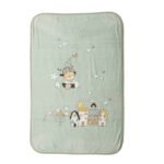 Βρεφική Κουβέρτα Βελουτέ Κούνιας 100×140 Nef Nef Life In The City Misty Blue