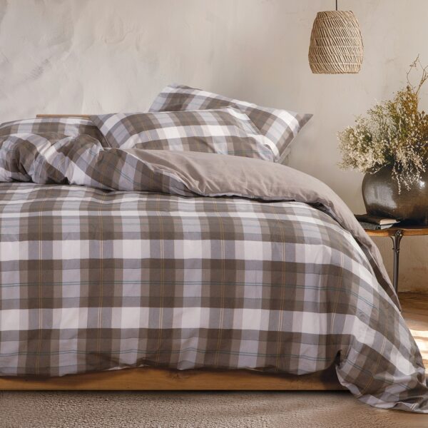 Σετ Σεντόνια Υπέρδιπλα 240×270 Nef Nef Racket Golden Brown