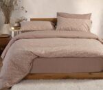 Σετ Παπλωματοθήκη Υπέρδιπλη 230×240 Nef Nef Orion Beige