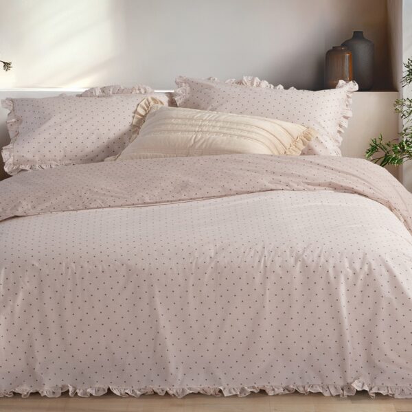 Σετ Παπλωματοθήκη Υπέρδιπλη 230×240 Nef Nef Piombino Beige