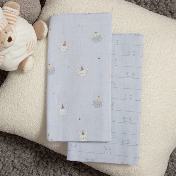 Σετ Σεντόνια Βρεφικά Λίκνου 70×120 Nef Nef Special Party Blue