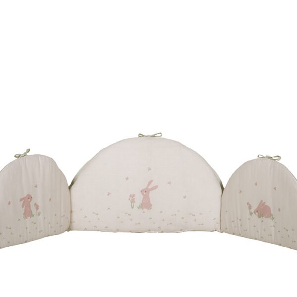 Πάντα Κούνιας 60+67+60×40 Nef Nef Country Bunny Ecru-Mint