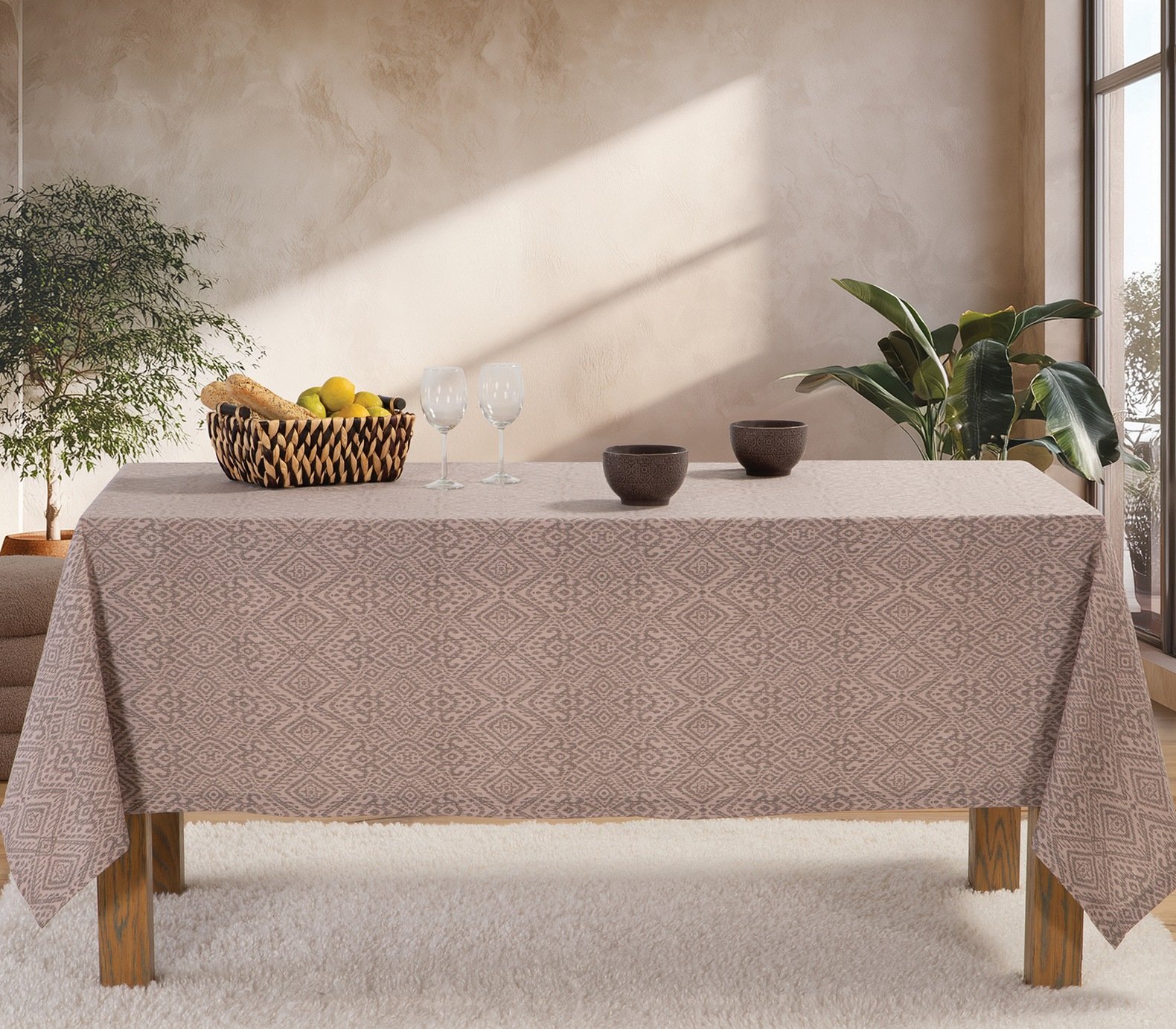 5205495617749 Τραπεζομάντηλο 140×180 Nef Nef Orion Grey - Image 1