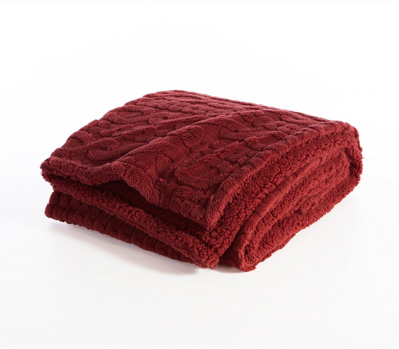 5205495617848 Διακοσμητικό Ριχτάρι/Κουβέρτα Καναπέ 130×180 Nef Nef Germain Bordo - Image 1