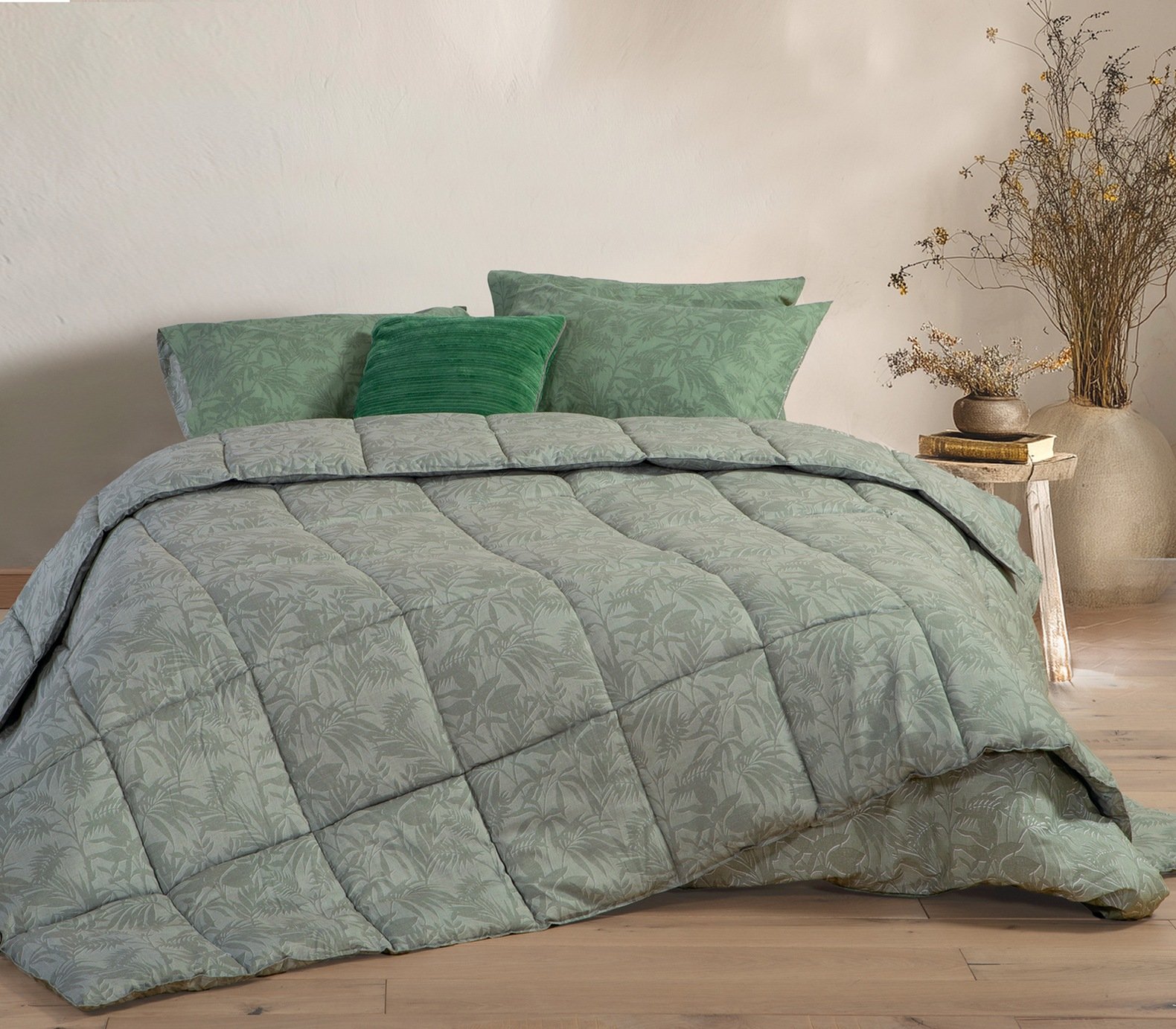 5205495619545 Πάπλωμα Υπέρδιπλο 220×240 Nef Nef Dazier Green - Image 1