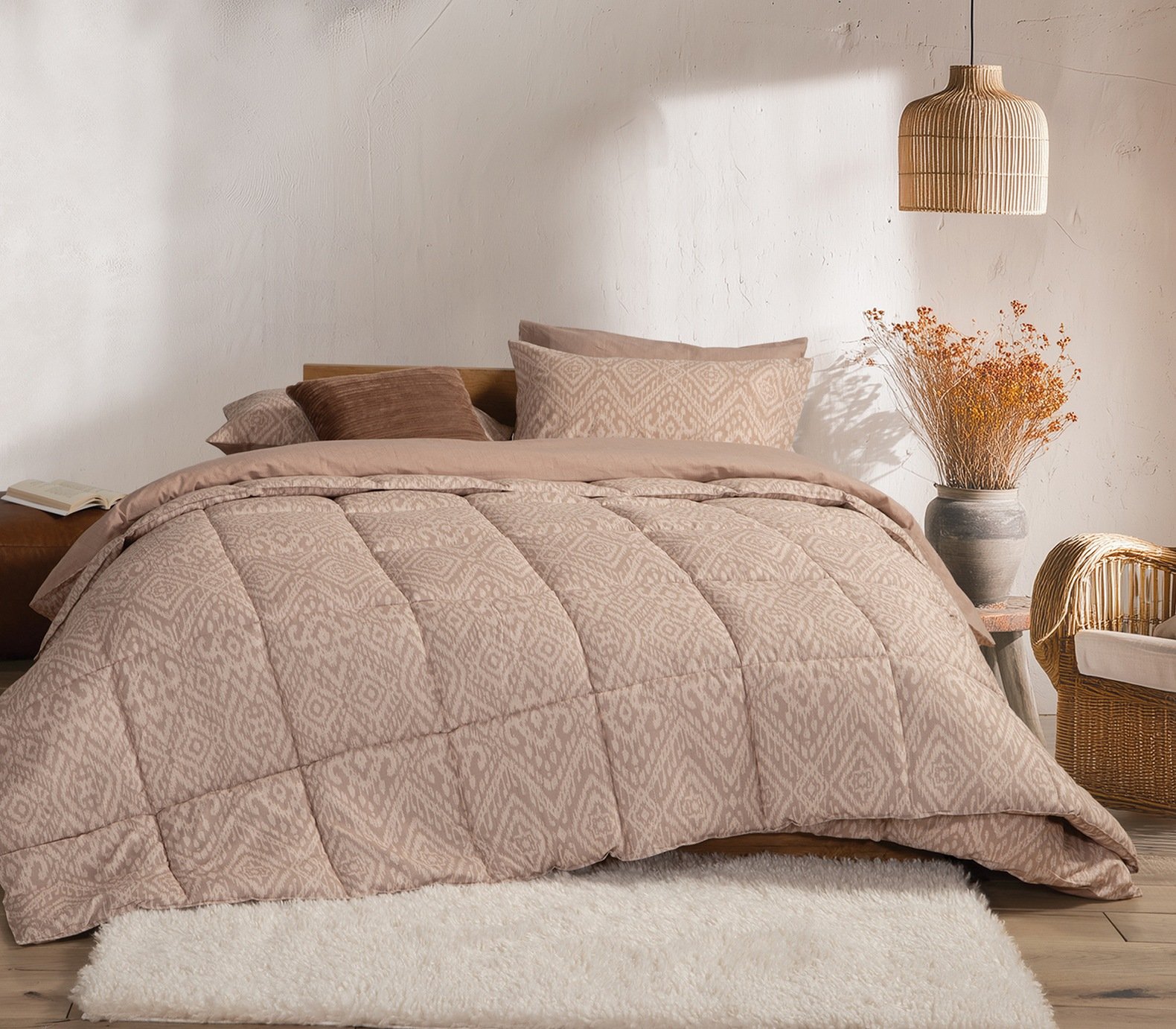 5205495619569 Πάπλωμα Υπέρδιπλο 220×240 Nef Nef Orion Beige - Image 1