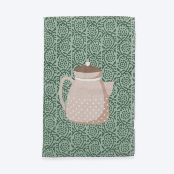 Ποτηρόπανο Βελουτέ 40×60 Nef Nef My Teapot Green