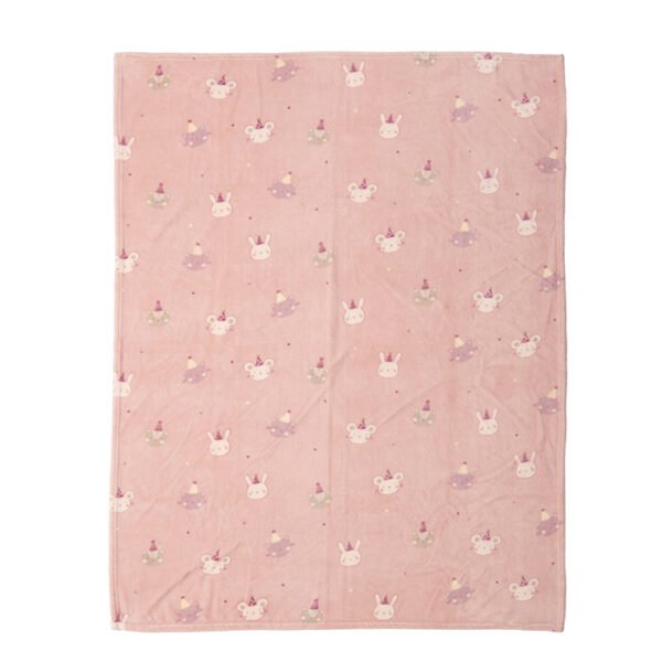 Κουβέρτα Fleece Βρεφική Αγκαλιάς 75×110 Nef Nef Special Party Pink