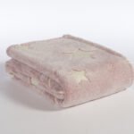 Κουβέρτα Fleece Κούνιας Φωσφοριζέ 110×140 Nef Nef StarLight Pink
