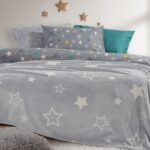 Κουβέρτα Fleece Μονή 160×220 Nef Nef Φωσφοριζέ Starlight Grey