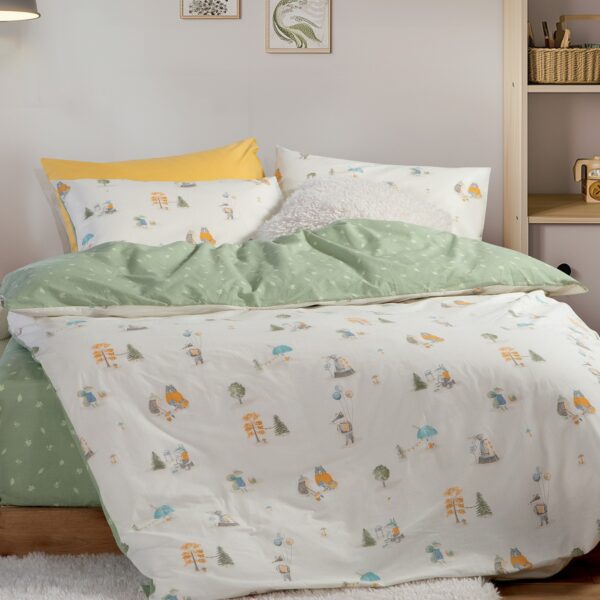 Σετ Σεντόνια Μονά Παιδικά 170×260 Nef Nef WoodLand Ecru