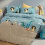 Σετ Σεντόνια Μονά Παιδικά 170×260 Nef Nef Wild Dance Blue