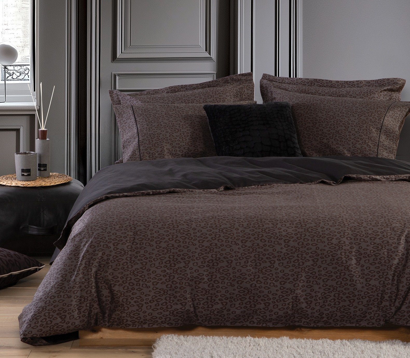 5205495620237 Σετ Σεντόνια King Size 270×280 Nef Nef Leonar Anthracite - Image 1