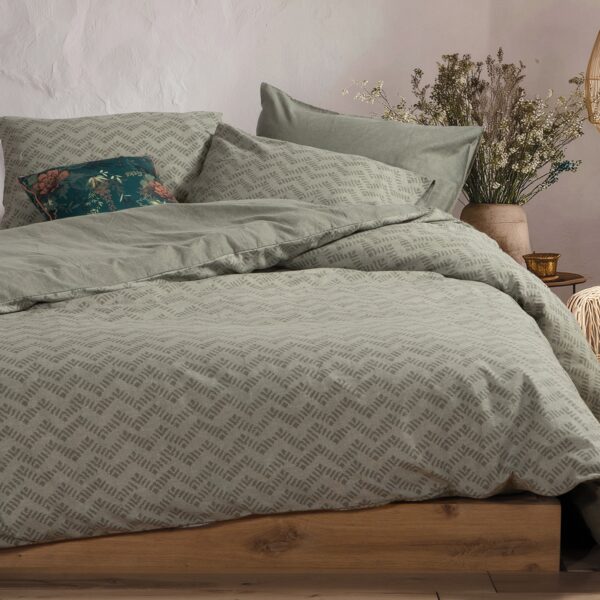 Σετ Φανελένια Σεντόνια Μονά 160×260 Nef Nef Otrando Green