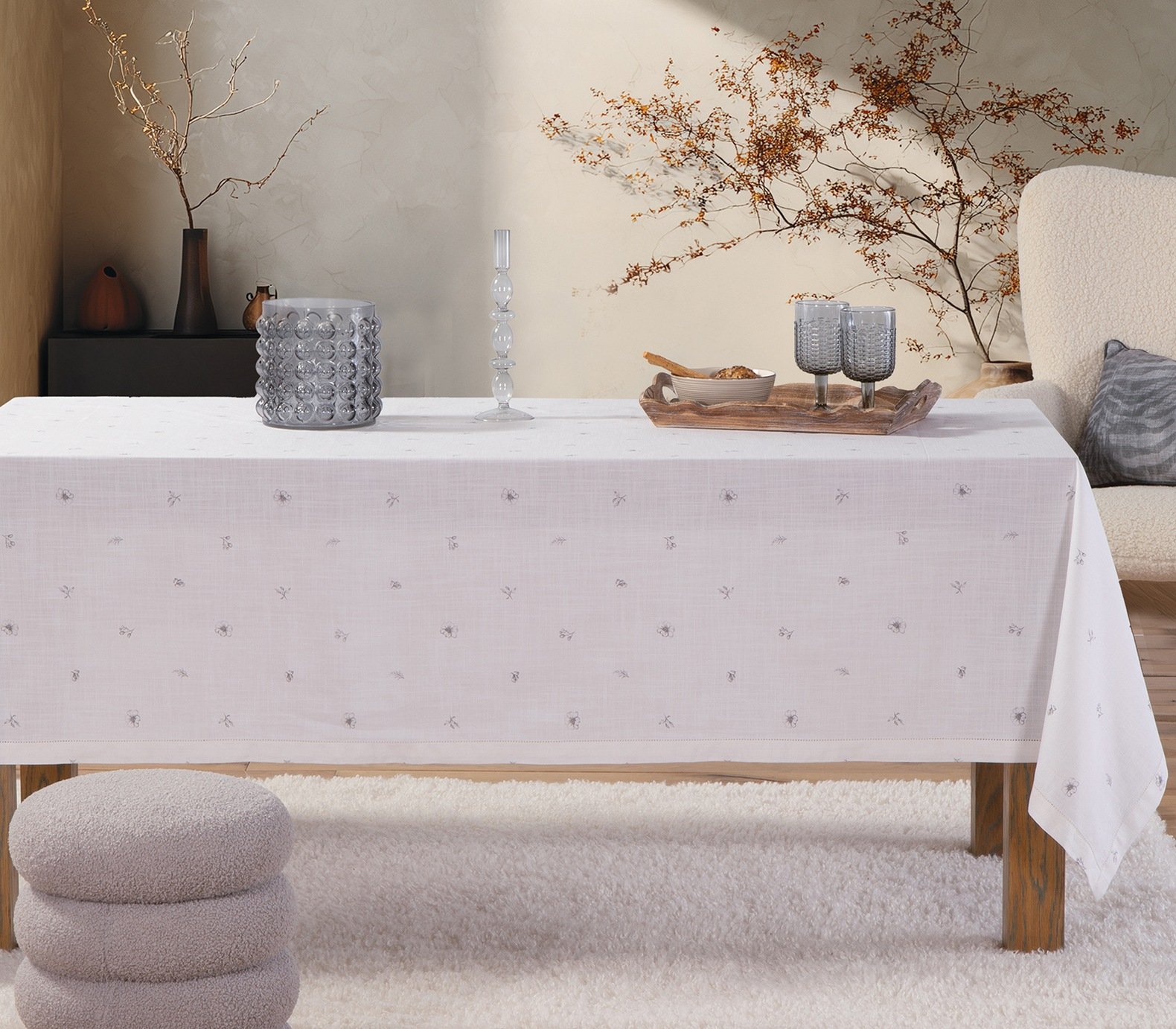 5205495622606 Τραπεζομάντηλο 150×300 Nef Nef Serena Ecru - Image 1