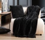 Διακοσμητικό Ριχτάρι/Κουβέρτα Καναπέ 130×180 Nef Nef Mentor Black