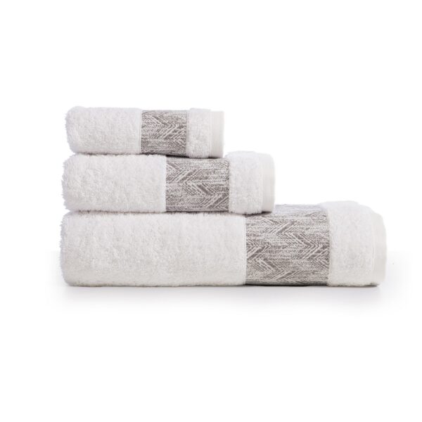 Σετ Πετσέτες 3 Τεμαχίων Nef Nef Depreo White