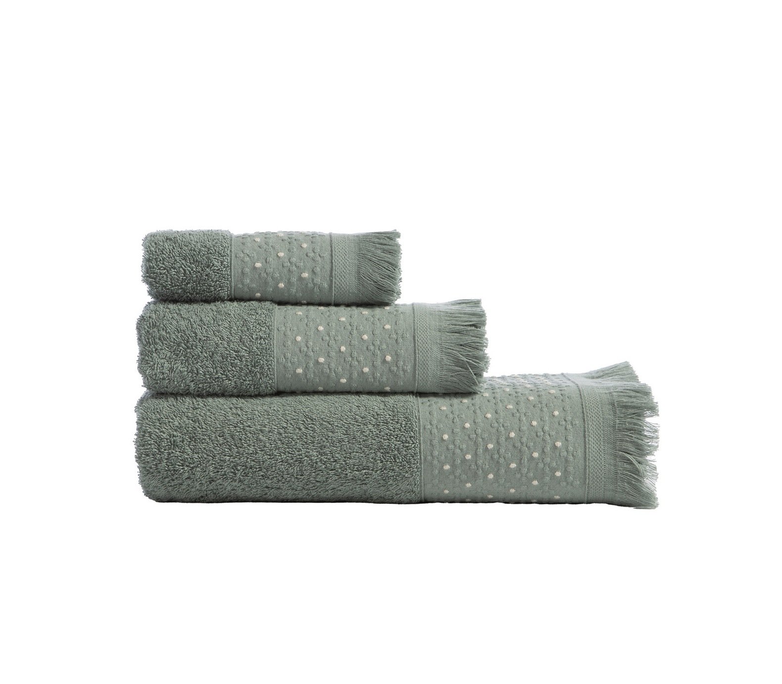 5205495623528 Σετ Πετσέτες 3 Τεμαχίων Nef Nef Zasmen Green - Image 1