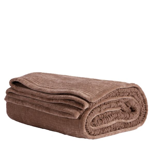 Πάπλωμα Βελουτέ Λεπτό Υπέρδιπλο 230x240 Με Γουνάκι Nef Nef Elements-Brave  Mocca