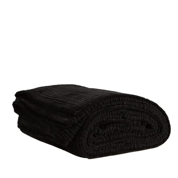 Πάπλωμα Βελουτέ Λεπτό Υπέρδιπλο 230x240 Με Γουνάκι Nef Nef Elements-Brave  Black