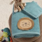 Σετ Πετσέτες Παιδικές 2 Τεμαχίων Nef Nef  Wild Dance Petrol