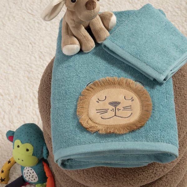 Σετ Πετσέτες Παιδικές 2 Τεμαχίων Nef Nef  Wild Dance Petrol