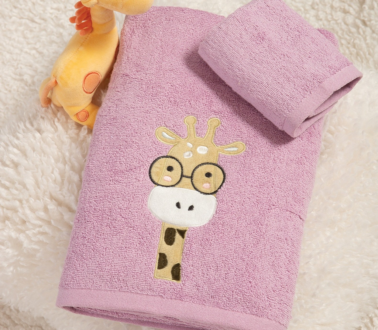 5205495625089 Σετ Πετσέτες Παιδικές 2 Τεμαχίων Nef Nef Roller Friends Mauve - Image 1
