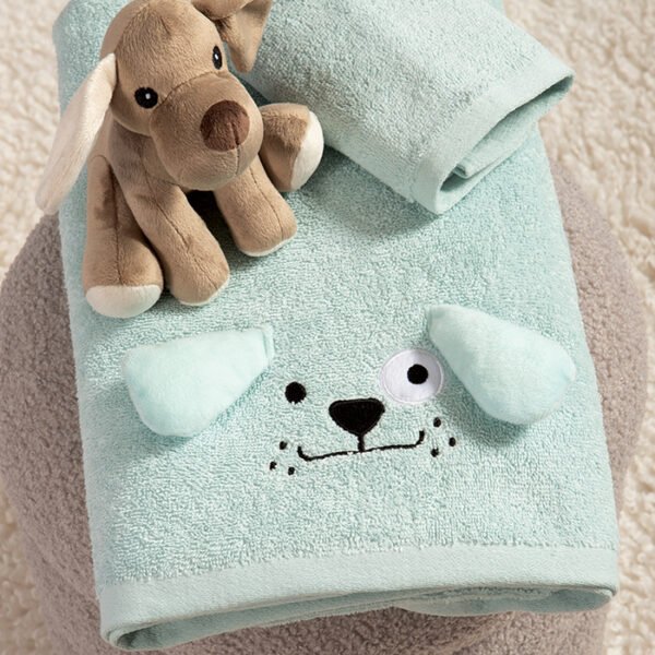 Σετ Πετσέτες Παιδικές 2 Τεμαχίων Nef Nef  Life In The City Misty Blue