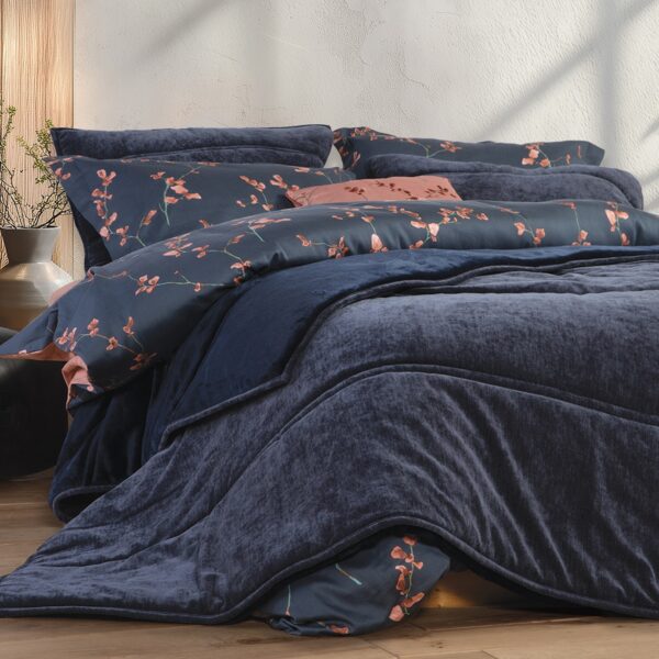 Κουβερτοπάπλωμα Υπέρδιπλο 220x240 Nef Nef Vania Blue-Black