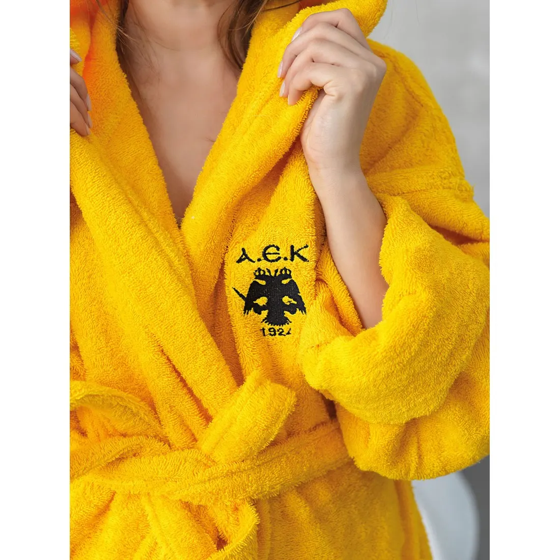 5205857160180 Μπουρνούζι Aek 1924 AEK ADULTS X-Large Palamaiki - Image 1