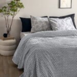 Κουβέρτα Fleece 220x240 ASTER GREY Γκρι Palamaiki
