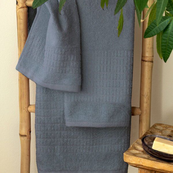 Πετσέτα Λουτρού Towels Collection 80x160 ROLL GREY Γκρι Palamaiki
