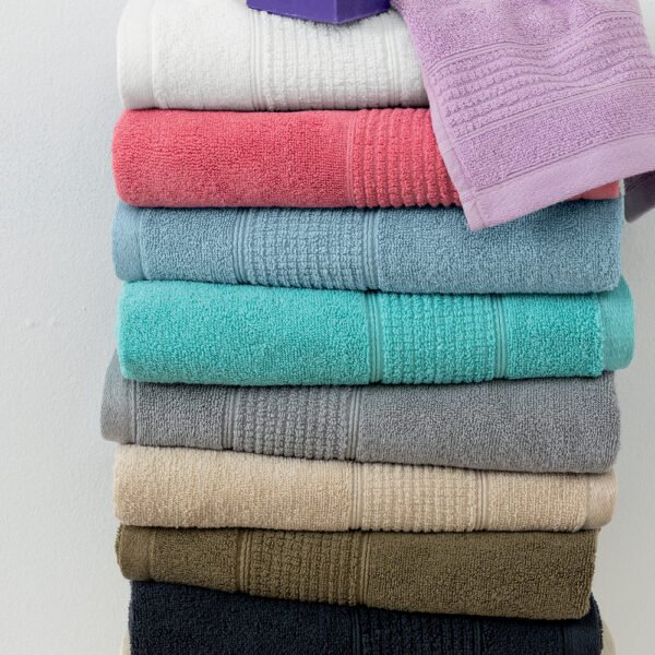 Πετσέτα Λουτρού Towels Collection 80x160 ROKE WHITE Λευκό Palamaiki