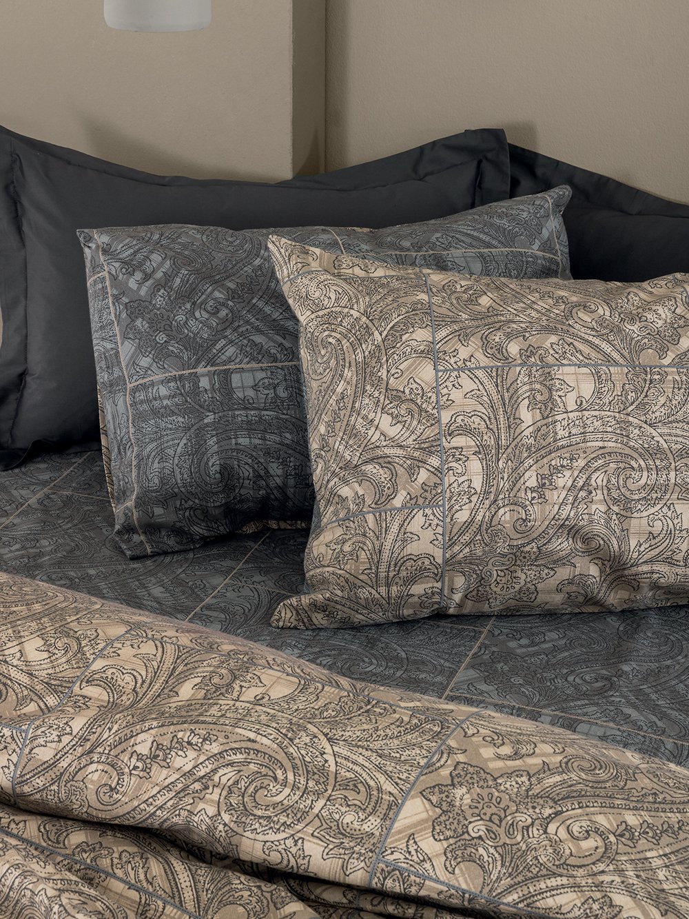 5205857297817_3 Σετ Μονά Σεντόνια Flannel Beauty 110x200+32 FB0240 Με Λάστιχο Μπεζ Palamaiki - Image 1