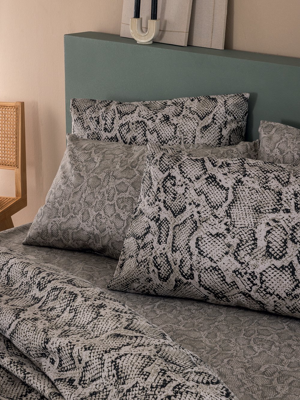 5205857297848_3 Σετ Μονά Σεντόνια Flannel Beauty 170x265 FB0242 Χωρίς Λάστιχο Γκρι Palamaiki - Image 1