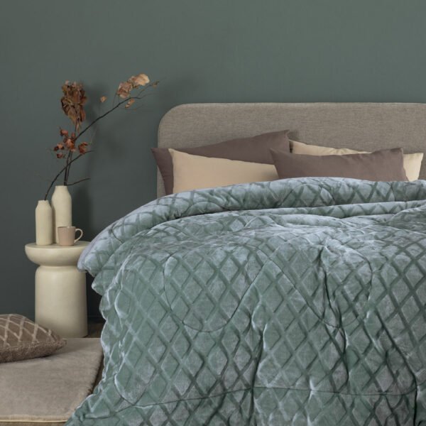 Κουβερτοπάπλωμα Μονό 160x240 NADINE/5 JADE Πράσινο Palamaiki