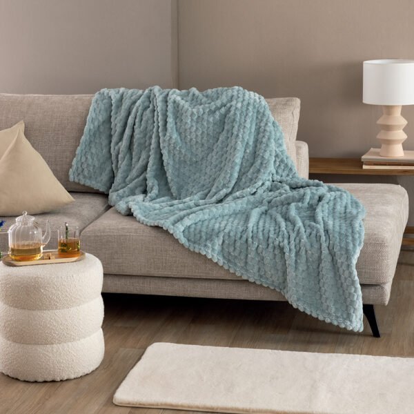 Κουβέρτα Fleece 160x220 ASTER Γαλάζιο Palamaiki