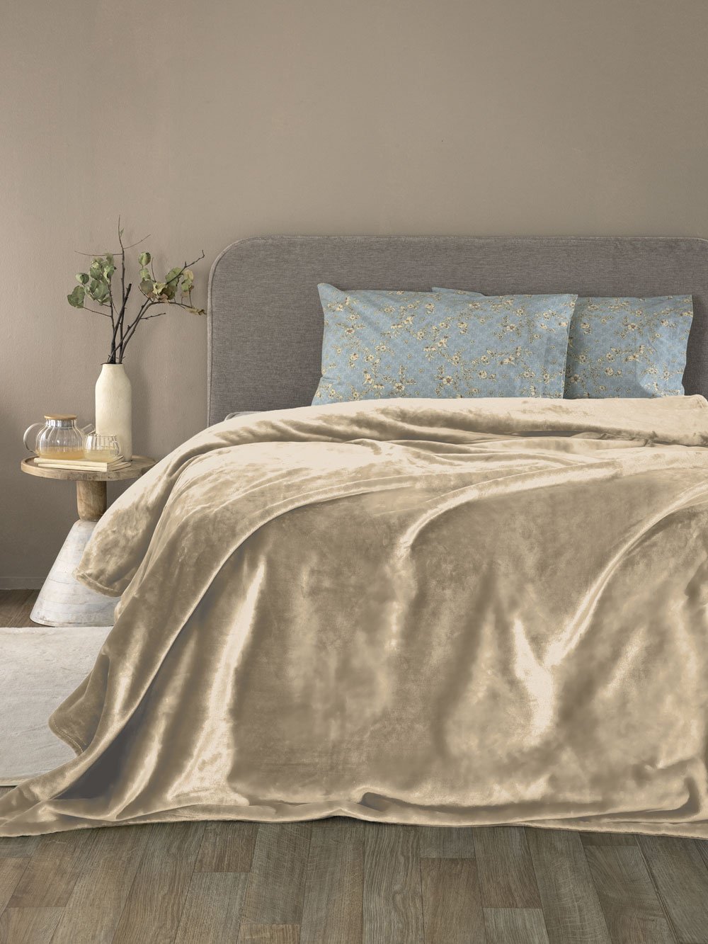 5205857298678_3 Κουβέρτα Fleece 220x240 LUCY FOG Εκρού Palamaiki - Image 1