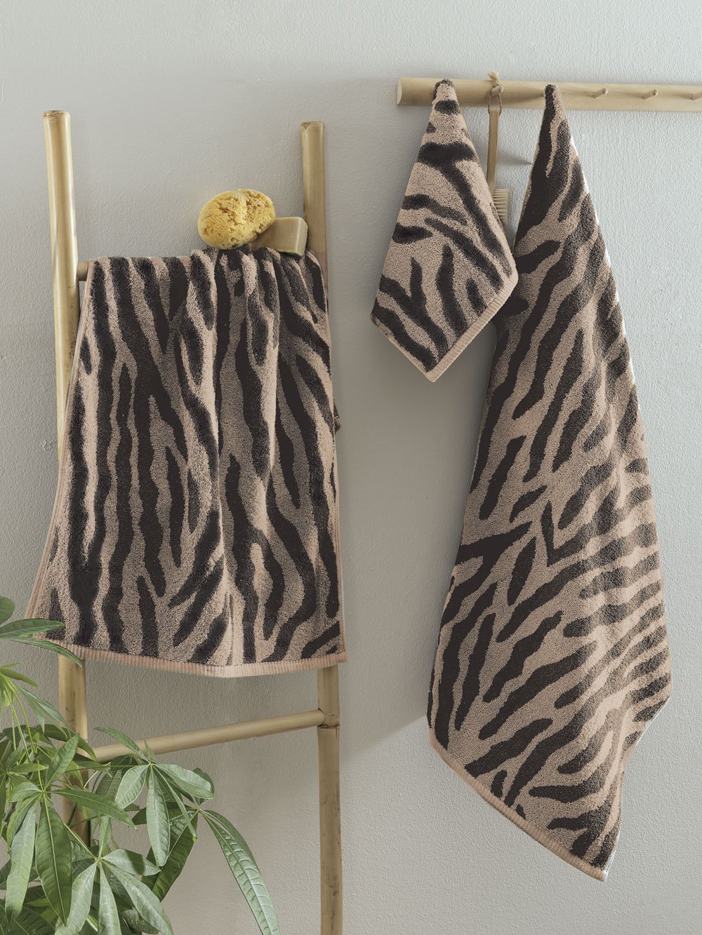 5205857298715_2 Πετσέτα Προσώπου Towels Collection 50x90 ZEB BEIGE Μπεζ Palamaiki - Image 1