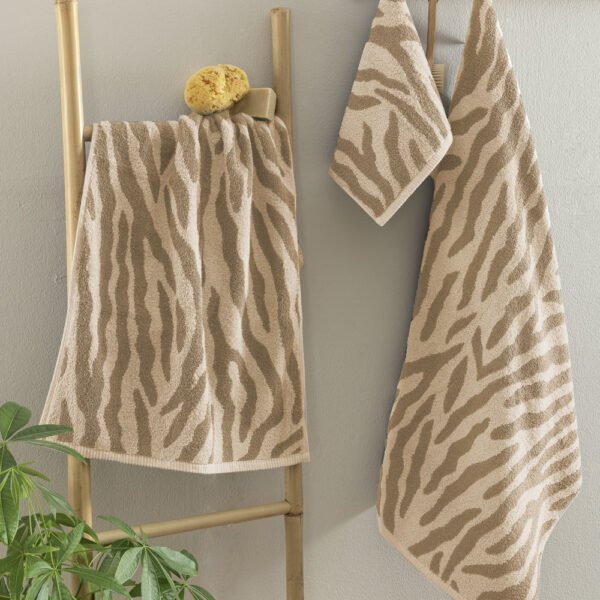 Πετσέτα Προσώπου Towels Collection 50x90 ZEB FOG Εκρού Palamaiki