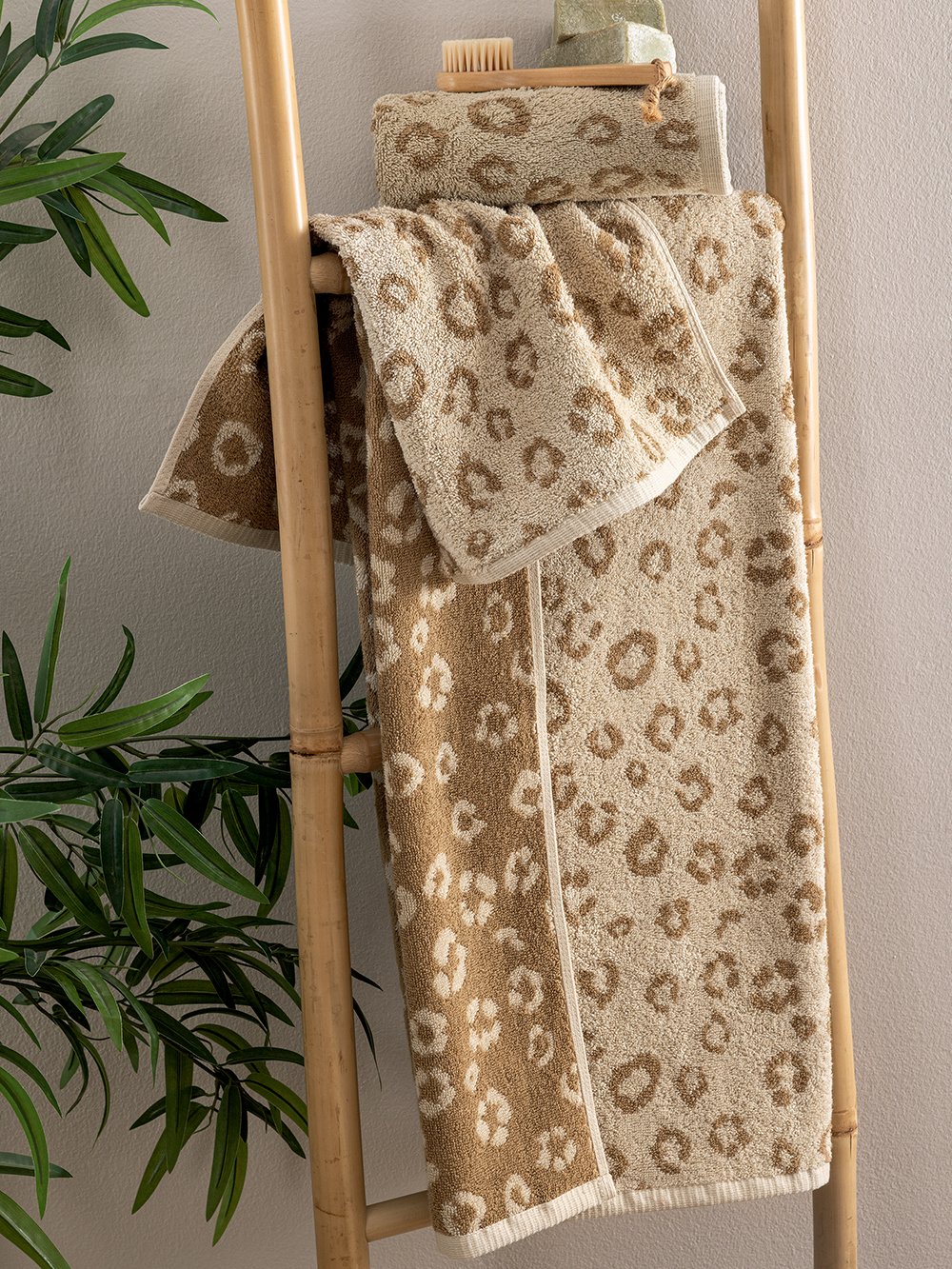 5205857298838_2 Πετσέτα Προσώπου Towels Collection 50x90 PAM BEIGE Μπεζ Palamaiki - Image 1