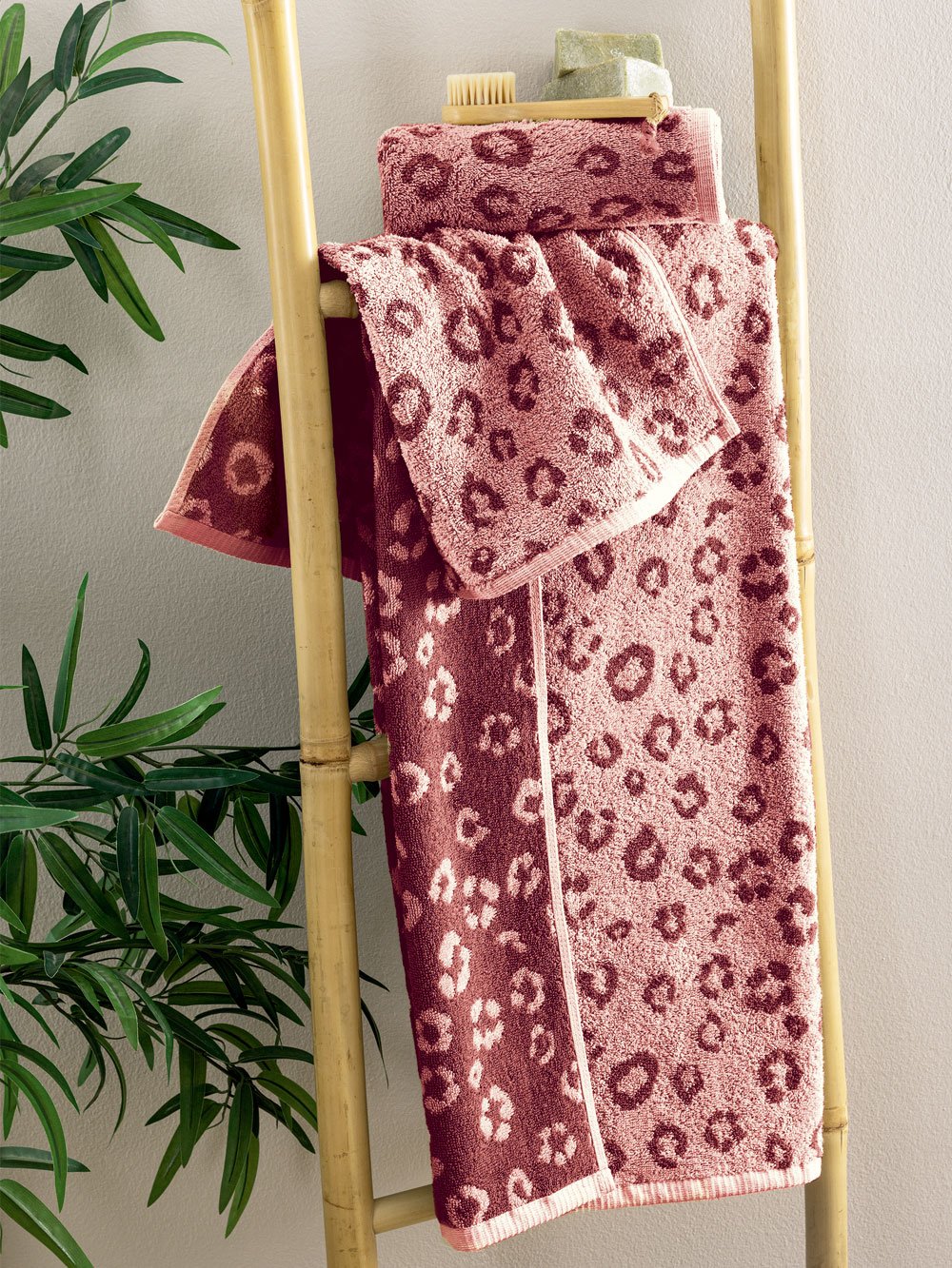 5205857298845_2 Πετσέτα Προσώπου Towels Collection 50x90 PAM ROSE Ροζ Palamaiki - Image 1