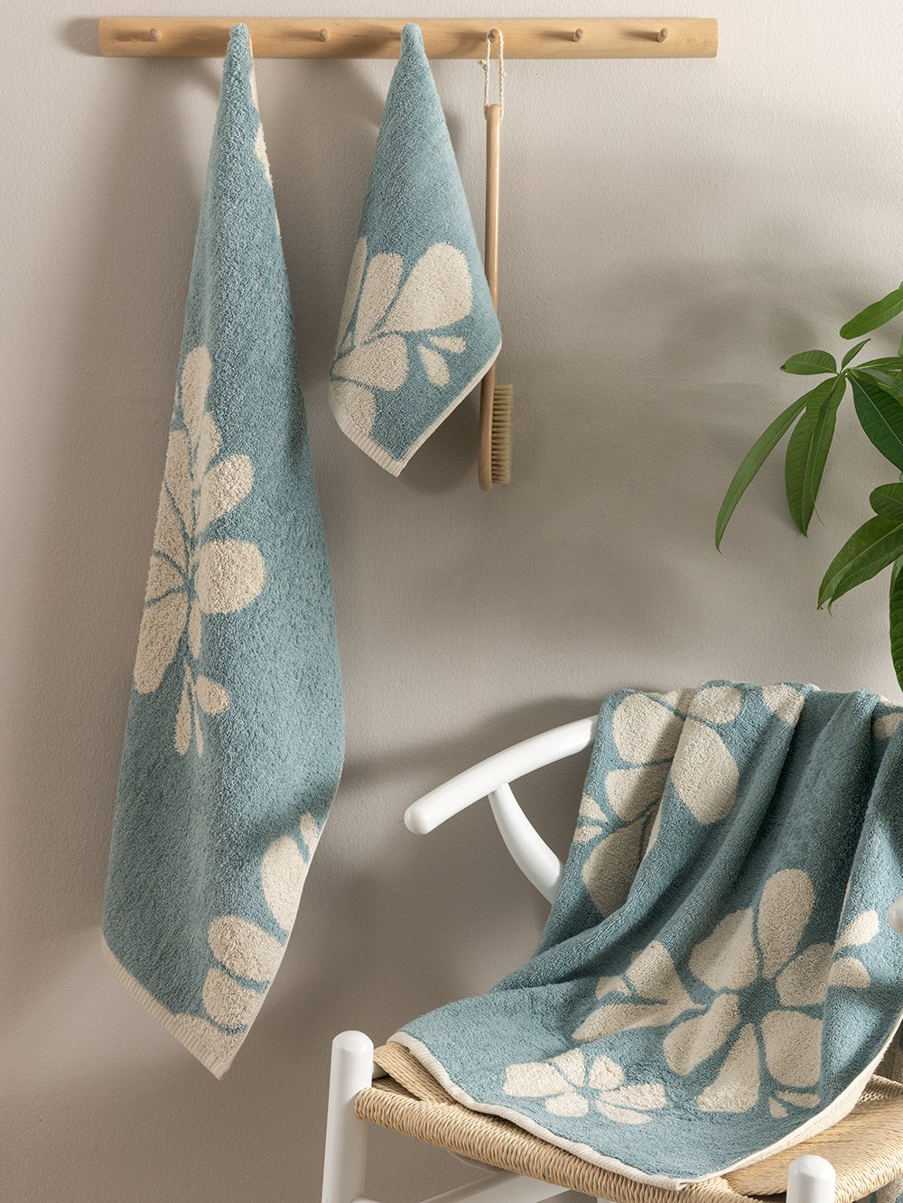 5205857298890_2 Πετσέτα Προσώπου Towels Collection 50x90 LOU SKY Γαλάζιο Palamaiki - Image 1